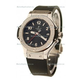 Hublot Big Bang Steel Collection Diamond Swiss Quartz Watch