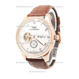 IWC Portuguese Regulateur Tourbillon Japanese Rose Gold Watch 