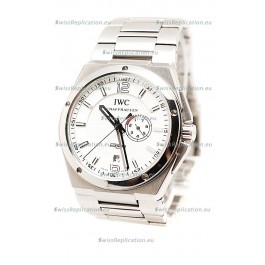 IWC Big Ingenieur Japanese Replica Steel Watch in White Dial