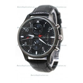 IWC Pilot Spitfire Automatic Japanese PVD Watch in Black 