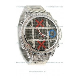 Jacob & Co Diamond Japanese Replica Watch in Black Dial
