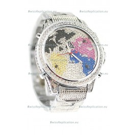 Jacob & Co Diamond Japanese Replica Watch in Multi Color Dial