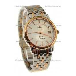 Omega Co-Axial Deville Japanese Rose Gold Watch 