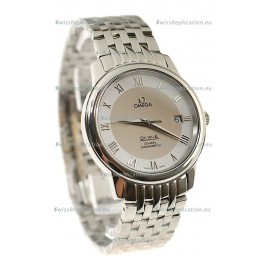 Omega Co-Axial Deville Japanese Steel Watch in Cream Dial
