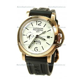 Panerai Luminor GMT 8 Days Swiss Replica Watch in White Dial