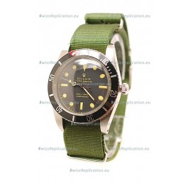 Rolex Submariner Swiss Watch in Green Nylon Strap