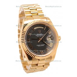Rolex Day Date II Gold Japanese Replica Watch