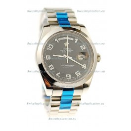 Rolex Day Date II Silver Japanese Replica Watch