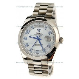 Rolex Day Date Silver Japanese Replica Watch