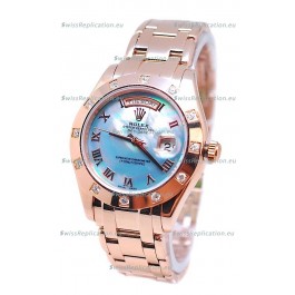 Rolex Day Date Blue Mother of Pearl Swiss Replica Watch