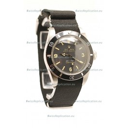 Rolex Submariner Swiss Watch Black Nylon Strap Watch