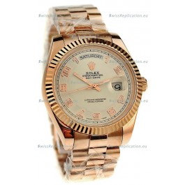 Rolex Day Date Pink Gold Japanese Replica Watch