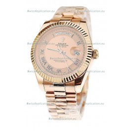 Rolex Day Date Pink Gold Japanese Replica Watch