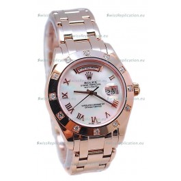 Rolex Day Date White Mother of Pearl Swiss Replica Watch