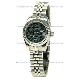 Rolex Datejust Floral Motif Ladies Swiss Replica Watch
