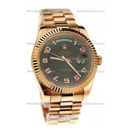 Rolex Day Date Pink Gold Swiss Replica Watch