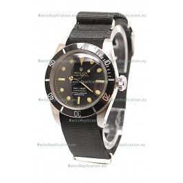 Rolex Submariner Swiss Watch Black Nylon Strap Watch