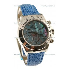 Rolex Daytona Cosmograph Swiss Replica Watch in Blue Pearl Dial