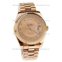 Rolex Day Date Pink Gold Japanese Replica Watch