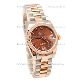 Rolex Oyster Perpetual Datejust Diamonds VI Japanese Replica Watch -36MM