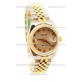 Rolex DateJust Mid-Sized Japanese Replica Two Tone Watch