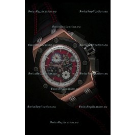 Audemars Piguet Royal Oak Offshore Rubens Barrichello Pink Gold Watch - Secs hand 12 O clock
