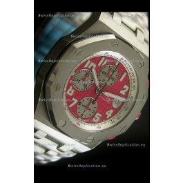 Audemars Piguet Royal Oak Offshore Swiss Watch in Red Dial - Secs hand 12 O clock