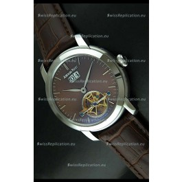 Audemars Piguet Jules Tourbillon Japanese Replica Watch in Brown Dial