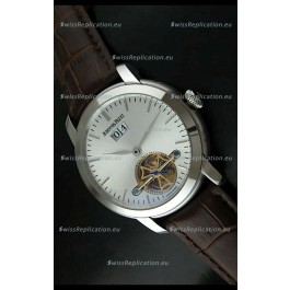 Audemars Piguet Jules Tourbillon Japanese Replica Watch in Silver Dial