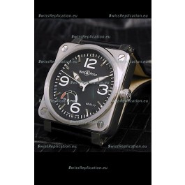 Bell and Ross BR013 97 Power Reserve Swiss Replica Watch in Black Dial