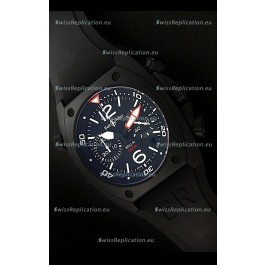 Bell and Ross BR-02 Tonneau Swiss Replica Watch in Black Dial