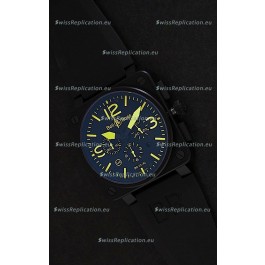 Bell and Ross BR01-94 7750 Swiss Watch in Yellow Markings