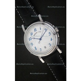Breguet De La Marine Swiss Replica Steel Watch in White Dial