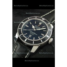 Breitling Superocean Swiss Replica Watch in Black Dial