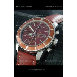 Breitling Superocean Swiss Replica Watch in Brown Dial