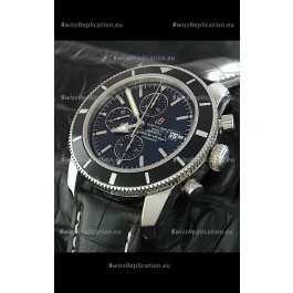 Breitling Superocean Swiss Replica Watch in Black Dial