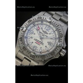 Breitling Superocean Swiss Replica Watch in White Dial