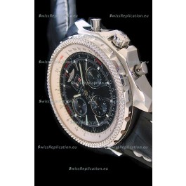 Breitling Bentley 6.75 in Swiss Replica Watch in Black Dial