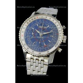 Breitling Navitimer World Swiss Replica Watch in Blue Dial