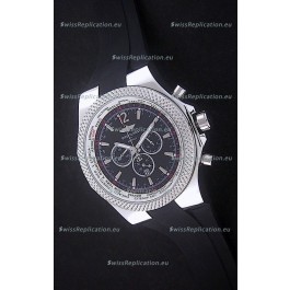 Breitling Bentley Chronograph Japanese Replica Watch in Black Dial