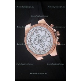 Breitling Bentley Chronograph Japanese Replica Watch in White Dial