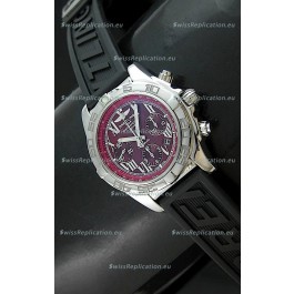 Breitling Chronomat Swiss Replica Watch in Rubber Strap
