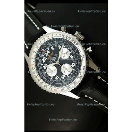 Breitling Navitimer Cosmonaute Swiss Replica Watch in Black Dial - MIRROR Replica