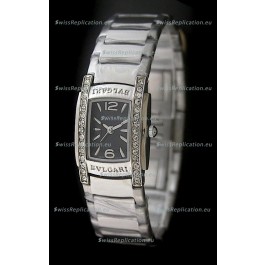 Bvlgari Assioma Japanese Replica Quartz Watch in Black Dial
