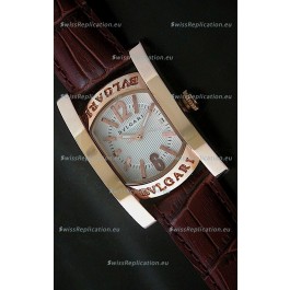 Bvlgari Assioma Japanese Replica Quartz Watch in White Dial