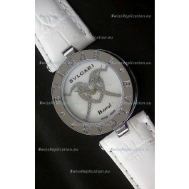 Bvlgari B.zerol Japanese Replica Quartz Watch in White Dial