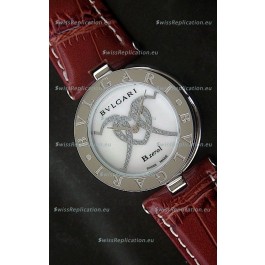 Bvlgari B.zerol Japanese Replica Quartz Watch in White Dial