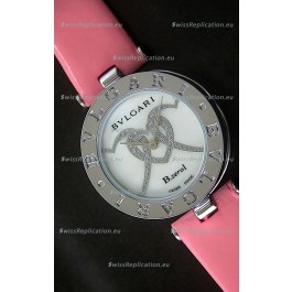Bvlgari B.zerol Japanese Replica Quartz Watch in White Dial