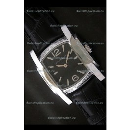 Bvlgari Assioma Japanese Replica Quartz Watch in Black Dial