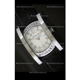Bvlgari Assioma Japanese Replica Quartz Watch in White Dial
